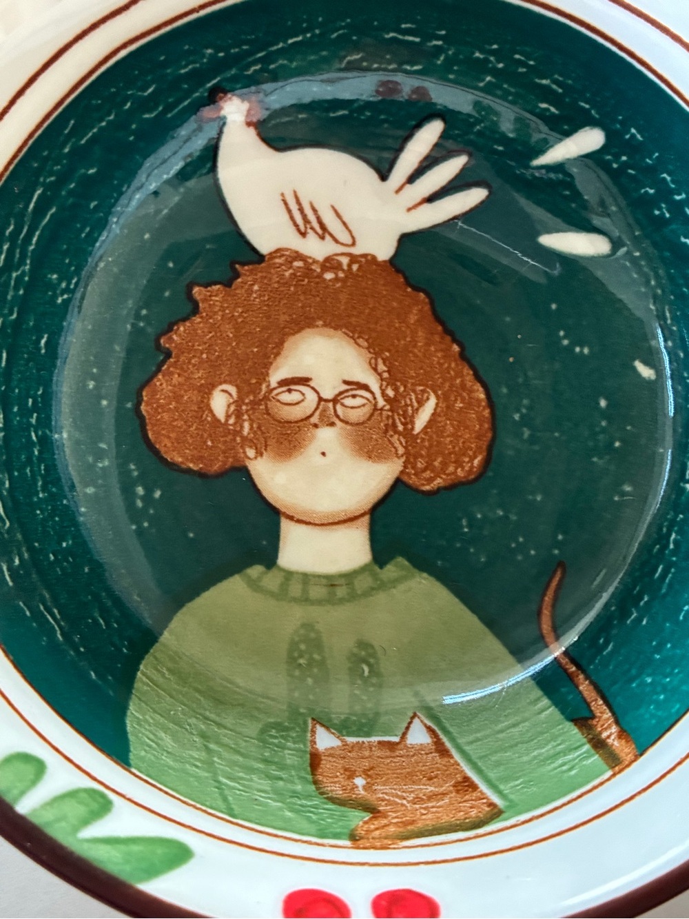 Hand painted Ceramic Fairy Forest 12.5cm Bowl